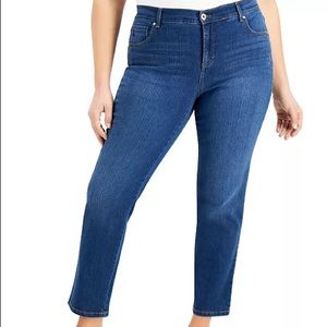 Style & Co. Straight Crop Mid Rise Jeans